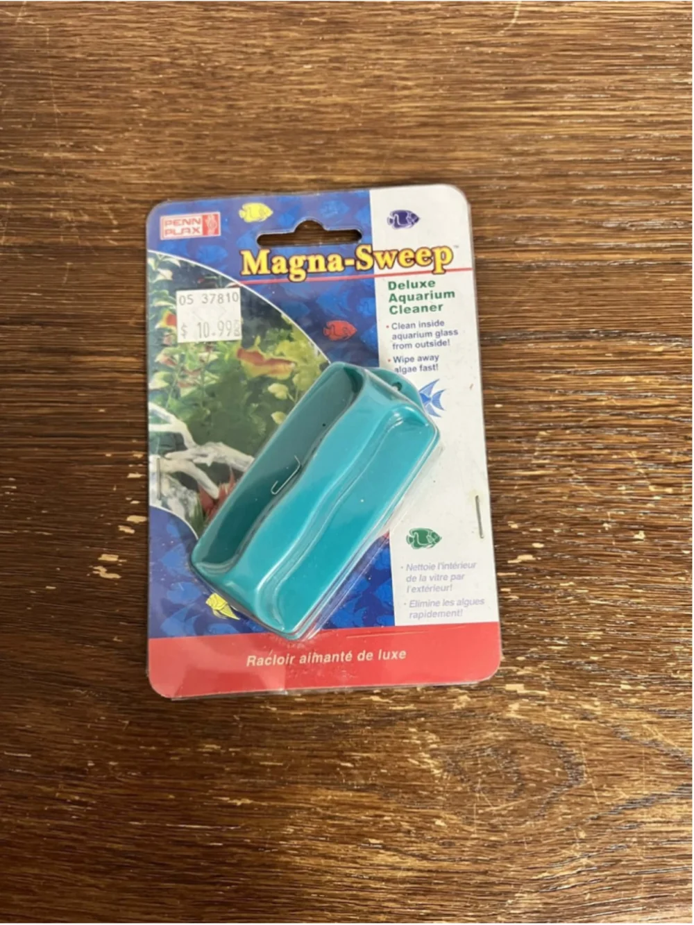 Penn-Plax Magna-Sweep MS-3 Small Deluxe Aquarium Cleaner Magnetic Algae Scraper